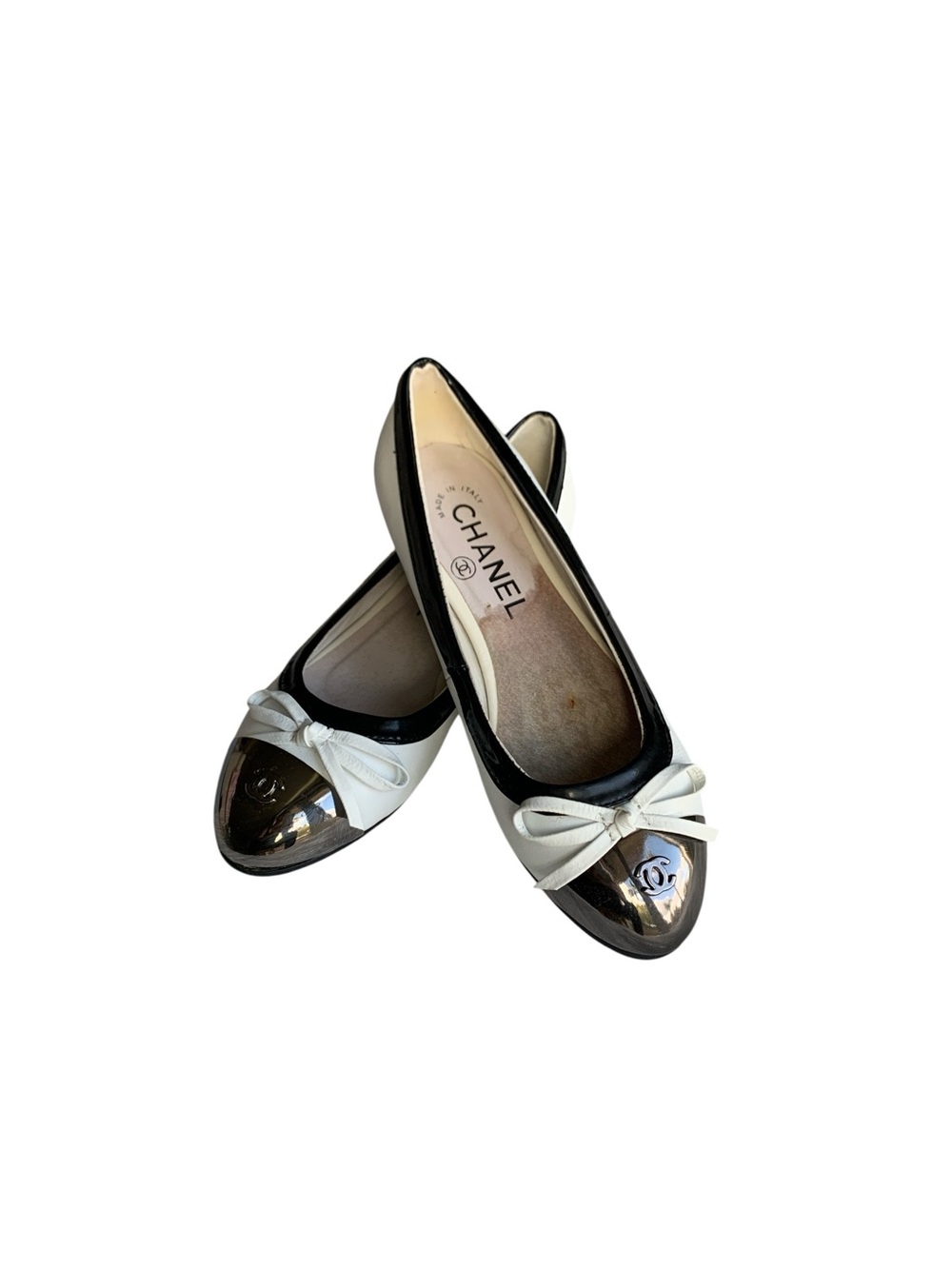 🥿 Women’s Two-Tone Cap-Toe Bow Ballet Flats 🥿 - Picture 6 of 12